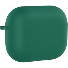 Ceylan Adam Airpods Pro 3 Uyumlu Standart Silikon Kılıf Koyu Yeşil