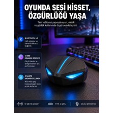 Elvasta Dmtk- Eldm- Elva- Tam Kablosuz Kulaklığı 5. 0 Bluetooth LED Kontrollü Yeni Nesil El Tk