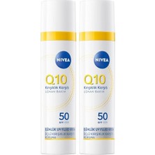 Ceylan Adam Bakım Kremi, SPF50 Q10 Kırışıklık Karşıtı Gündüz Yüz, 40 Ml, Nemlendirici, Makyaj Bazı, Tüm Cilt Tonları (2 Paketi)