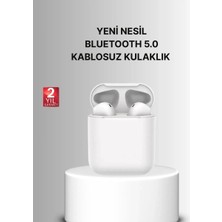 Elvasta Dmtk- Eldm- Elva- Dokunmatik Kontrollü 2. Nesil Bluetooth 5. 0 Uzun Pil Ömürlü Kulaklık El Tk