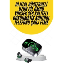 Elvasta Dmtk- Eldm- Elva- Kablosuz Bluetooth Kulaklık Çift Telefon Destekli Powerbankli Dijital Göstergel
