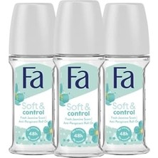 Ceylan Adam Soft & Control Kadın Deodorant Roll-On 50 Ml, 3 Adet, 48 Saat Yasemin Kokusu