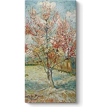 Ceylan Adam Vincent Van Gogh Pembe Şeftali Ağaçları Tablosu 30 x 60