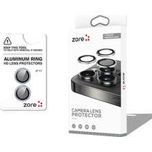 Marsilyan iPhone 17 Kamera Lens Koruyucu Safir Görüntü Kalitesini Bozmayan Parlama Önleyici Uygulama Aparatlı Premium Mryn