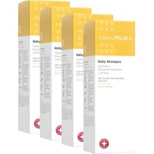 Ceylan Adam Mamaaura Baby Shampoo, Yenidoğanlar Için Nazik Temizleyici, Göz Çevresine Uygun ve Konak Görünümünü Azaltmaya Yardımcı Bebek Şampuanı, 200 ml (4 Paketi)