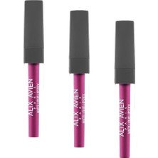 Ceylan Adam Likit Ruj, Uzun Süre Kalıcı Kadifemsi Kuruma Yapmayan Mat, Matte Liquid Lipstick 516 True Fuchsia (3 Paketi)