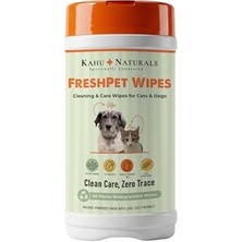 Ceylan Adam Pati, Tüy ve Vücut Temizleme Mendili Kedi ve Köpek Için Aloe Vera, Vitamin E ve B5, Yulaf Proteini, 40 Adet
