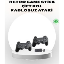 Uslucan Alışveriş Kablosuz Taşınabilir Oyun Konsolu 2.4g Tv Bağlantılı Kompakt Tasarım