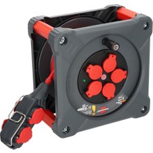 Ceylan Adam Professional Serisi 4 Soketli IP44 Lisanslı 33+5 Metre Isınma Şalterli Makaralı Kablo H07BQ-F3G2.5