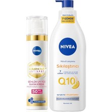 Ceylan Adam LUMINOUS630 Leke Karşıtı Gündüz Bakım Kremi 40 Ml, SPF50+ Q10 Sıkılaştırıcı Vücut Losyonu 400 ml