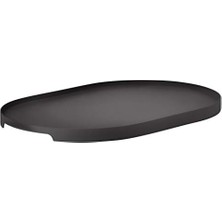 Ceylan Adam Siyah Metal Servis Tepsisi, 35 x 23 cm