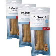 Ceylan Adam Köpek Ödülü, Dr. Premium Sığır Etli Doğal Sığır Derisi Press Kemik Tahılsız, 8.5"170-180 G 1'li (3 Paketi)