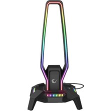 Ceylan Adam RM-H27 Igrıs Type-C Rgb Siyah Kulaklık Standı