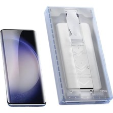 Ceylan Adam Zore Galaxy ile Uyumlu S25 Ultra Kolay Uygulama Aparatlı Easy Body Ekran Koruyucu Şeffaf