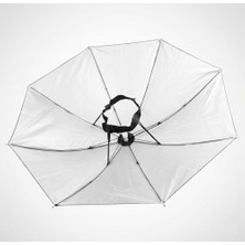 Ceylan Adam Kafa Şemsiyesi; Beyaz, Hac Umre Için Güneş Koruma, Uv Korumalı, Ayarlanabilir Kafa Bandı, Hafif Polyester, 53X32 Cm, 2 Adet