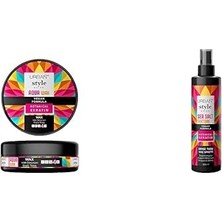 Ceylan Adam Style Guide Aqua Max Wax Islak ve Sert Görünüm (100 Ml) ve Style Guide Deniz Tuzu Etkili Doğal Dalga Sağlayan Saç Spreyi 200 Ml- Vegan