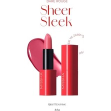 Ceylan Adam 13 Bitten Pink Yoğun Pigmentli Nemli Bitişli Dare Rouge Sheer Sleek Ruj