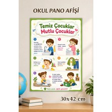 Metranya Temiz Çocuklar Afişi 1. Sınıf Için, Ilkokul Eğitici Afiş, Sınıf Panosu Için Eğitici Posterler, Sınıf Panoları Konsept Hediye Matematik Türkçe Hayat Bilgisi Posterleri, Okul Öncesi Eğitim Afiş Seti