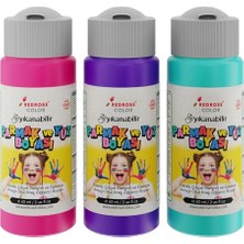 Ceylan Adam Mor-Fuşya-Turkuaz Parmak Boyası Set, 3X60 Ml, 3'lü