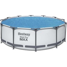 Bestway Flowclear Güneş Örtüsü, 356 Cm, Yüzey Havuzları Için, Mavi