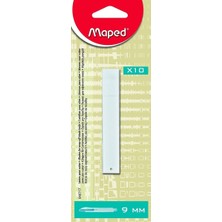Maped Ofis ve Kırtasiye 640717 Yedek Bıçak Gümüş, 9 mm