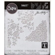 Sizzix Thinlits Delgeç Şablonları-Geschenkgutscheinbeutel Tim Holtz, Çelik, Çok Renkli, 19.1 x 14.4