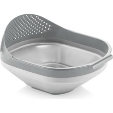 Nexoraa Katlanır Akordiyon Pirinç Süzgeci 23 * 26 * 14 cm