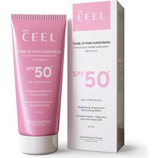 The Ceel Spf 50+ Pembe Ton Eşitleyici Güneş Kremi 50 ml - Glutatyon ve Hyaluronik Asit Içeren Uva/uv