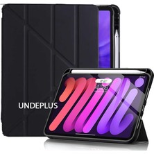 Undeplus iPad Pro 11INÇ M4/m5 ile Uyumlu Kılıf Kalem Şarj Bölmeli Case 2024/2025 Siyah