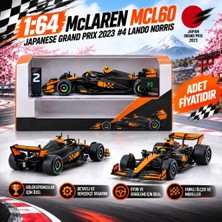 Ls 1/64 Mclaren MCL60 Japanese Grand Prix 2023 #4 Lando Norris - x Ixo Models (Adet Fiyatıdır)