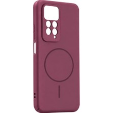 Sh Ticaret Xiaomi Redmi Note 11 Pro Mika Pc Magsafe Kapak - Bordo