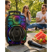 Novis Liora Taşınabilir Karaoke Hoparlör Rgb LED Işıklı USB Fm Radyo UCZZZLF3880HOPARLÖR-2