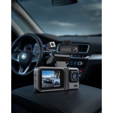 Novis Liora 3 Kamera Araç Kamera 1080P Full Hd Gece Görüşlü Xuczzzgenişaçılıaraçkamera-5