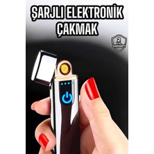 Novis Liora Şarjlı Elektronik Çakmak Dokunmatik Metal Uçlu Çevre Dostu