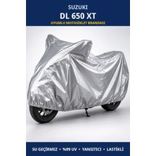 Trobus Suzuki Dl 650 Xt Uyumlu Motosiklet Brandası - Su Geçirmez, %99 Uv Korumalı, Yansıtıcı, Lastikli