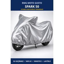 Trobus Rmg Moto Gusto Spark 50 Uyumlu Motosiklet Brandası - Su Geçirmez, %99 Uv Korumalı, Yansıtıcı, Lastikli