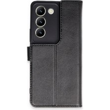 Ls Vivo V30 Lite 4g Kılıf Trend S Plus Kapaklı Kılıf - Siyah