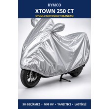 Trobus Kymco Xtown 250 Ct Uyumlu Motosiklet Brandası - Su Geçirmez, %99 Uv Korumalı, Yansıtıcı, Lastikli