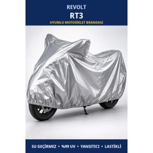 Trobus Revolt Rt3 Uyumlu Motosiklet Brandası - Su Geçirmez, %99 Uv Korumalı, Yansıtıcı, Lastikli