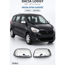 Trobus Dacia Lodgy 2013 ve Sonrası Uyumlu Krom Ayna Kapağı 2 Parça Abs Krom