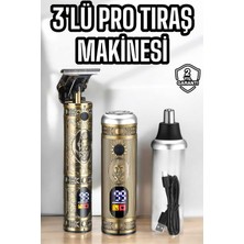 Novis Liora Tıraş Makinesi Üç Başlıklı Saç Sakal ve Vücut Tıraşına Uygun