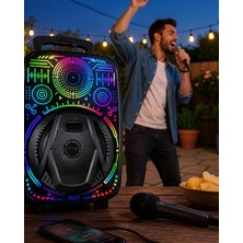 Fiberliz 8 Inç Rgb Işıklı Taşınabilir Bluetooth Hoparlör UCZZZLF3880HOPARLÖR