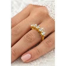 Crystal Diamond Zirconia Premium Kalitede 1.50 Karat Beştaş Yüzük