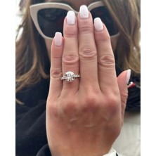 Crystal Diamond Zirconia Işıklı Kutuda 1.99 Karat Tektaş Yüzük(Kararmaz,solma Yapmaz)