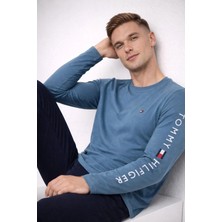 Tommy Hilfiger Uzun Kollu Logolu Slim Long Sleeve Logo Slim T-Shirt