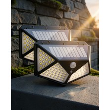 Fiberliz Solar Işıklandırma Sensörlü 100 LED Bahçe Lambası UUCZYX100LAMBA3