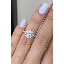 Crystal Diamond Zirconia 3.29 Karat Tektaş Yüzük
