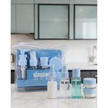 Fiberliz Seyahat Kozmetik Seti 5 Parça 30 ml Sızdırmaz XXUCZZZ5LİSEYAHATŞİŞESİMAVİİ