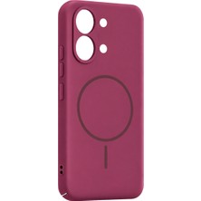 Fiberliz Xiaomi Poco X8 Pro Max Mika Pc Magsafe Kapak - Bordo