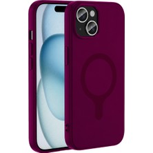 Fiberliz Joko Apple iPhone 14 Z Silikon Magsafe Kapak - Bordo